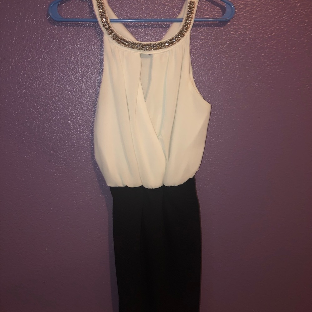 Black white dress